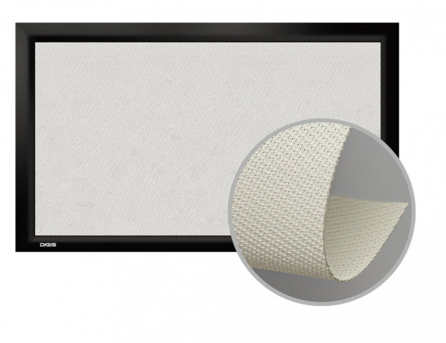 Экран настенный звукопрозрачный на раме Digis VELVET DSVFS-16908-A