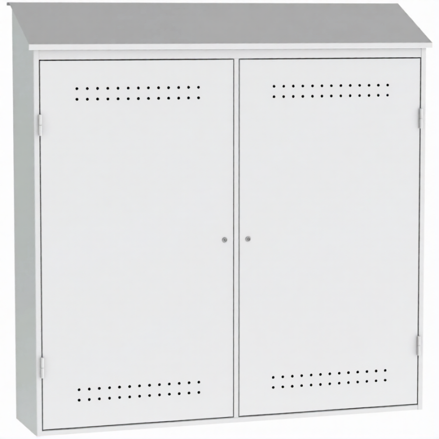 Шкаф для 8-ми газовых баллонов ШГБК-020 усиленный (2052х2000х450)