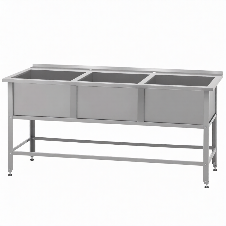 Ванна моечная «Norma lnox» ВМСн-530/3 с бортом