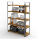 Стеллаж СН-24 (ЛДСП дуб вотан, каркас черный)