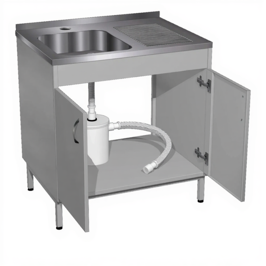 Стол-мойка с гипсоотстойником СТмГ-2 (серый)