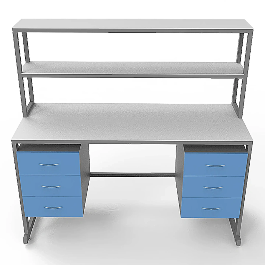 Стол лабораторный с керамикой СЛк 21.012 (белый)