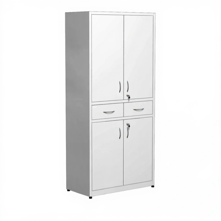 Шкаф металлический для медикаментов, с ящиками ШдМ-2.1 (белый)